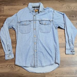 Harley Davidson Button Down Denim Small
